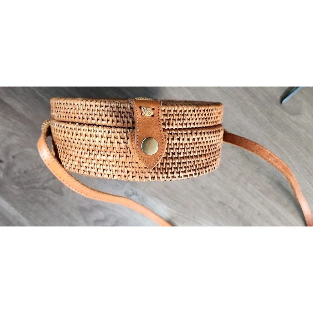 Made In Bali Rattan Crossbody Bag 8